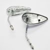 Espejos De Gota Flames Cromo Para Harley Davidson - Image 2