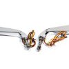 Espejos Style Direccional Luz Led Cromo Para Harley Davidson - Image 3