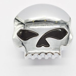 Tapon De Gasolina Skull Cromo Ojos Negros Para Harley
