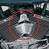 Cover De Claxon V Style Negro Kuryakyn Para Harley Davidson - Image 2