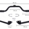 Defensa Negra De Bigote Para Harley Davidson Dyna