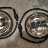 Faros Auxiliares De Led Cromo Pulgadas Para Harley Davidson