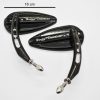 Espejos De Gota Drilled Negros Para Harley Davidson - Image 2