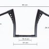 Manillar Mini Ape Negro Para Harley Davidson O Compatibles - Image 4