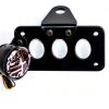 Portaplacas Lateral Retro Negro Con Stop Para Moto - Image 3