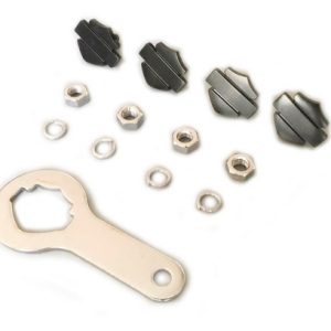 Tornillos Negros Para Placas Con Emblema Harley Davidson