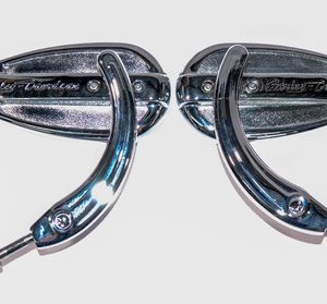 Espejos Cromados De Gota Para Harley Davidson