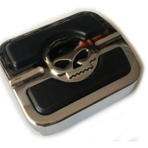 Pedal De Freno Skull Chico Cromado Para Harley Davidson
