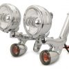 Kit Faros Auxiliares Cromo Para Harley Davidson Touring