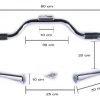 Defensa Cromada De Bigote Para Harley Davidson Softail - Image 2