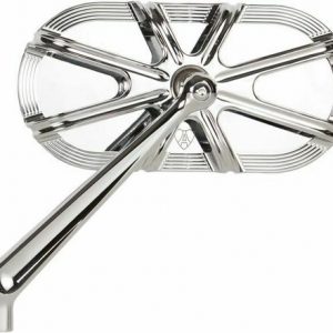 Espejos Arlen Caged Cromo Para Harley Davidson Y Compatibles