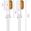 Direccionales Pequeñas De Led Cromadas - Image 3