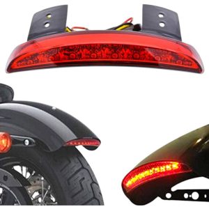 Stop De Led Rojo Para Harley Davidson Salpicadera Recortada