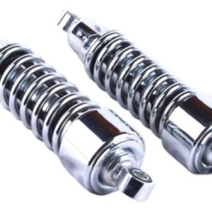 Amortiguadores Traseros Cromo 26.7 Cm Para Harley Davidson