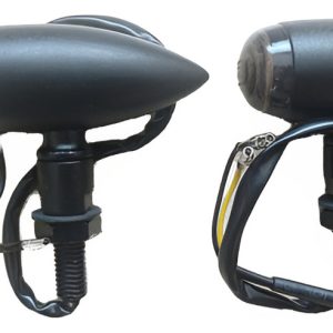Direccionales Led Negras Tipo Bala