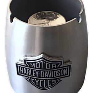 Cenicero Metalico Con Emblema Harley Davidson