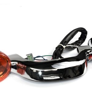 Barra Direccionales Traseras Cromo Foco Para Harley Touring Cromo