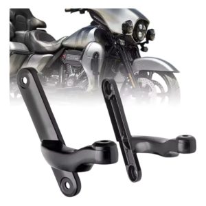 Bases Negras De Faros Auxiliares Para Harley Touring Negro