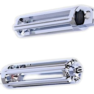Posapies Huecos Billet Cromados Para Harley Davidson