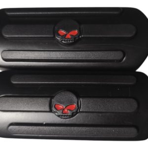 Posapies Negros Skull Para Harley Davidson Y Compat