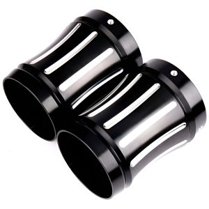 Puntas Colas De Escape Para Harley Davidson Touring Y Compat Negro
