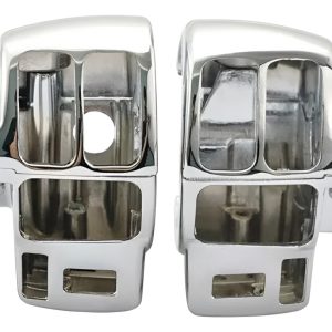 Housings Cromados Harley Davidson Touring Con 2 Botones Aux