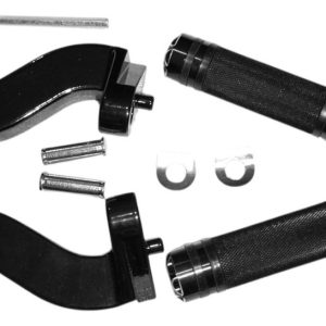 Posapies De Pasajeros Negros Con Bases Para Harley Touring