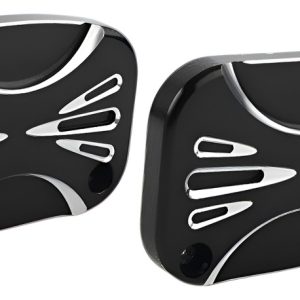 Tapas De Bomba Hidraulicas 3 Gauge P/harley Touring 14up Negro