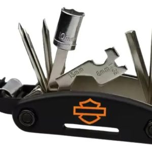 Multi Herramienta Manual Para Moto Bici Logo Harley 16 Comb Negro
