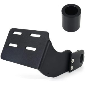 Portaplacas Lateral Metalico Universal Para Moto Harley Otra Negro